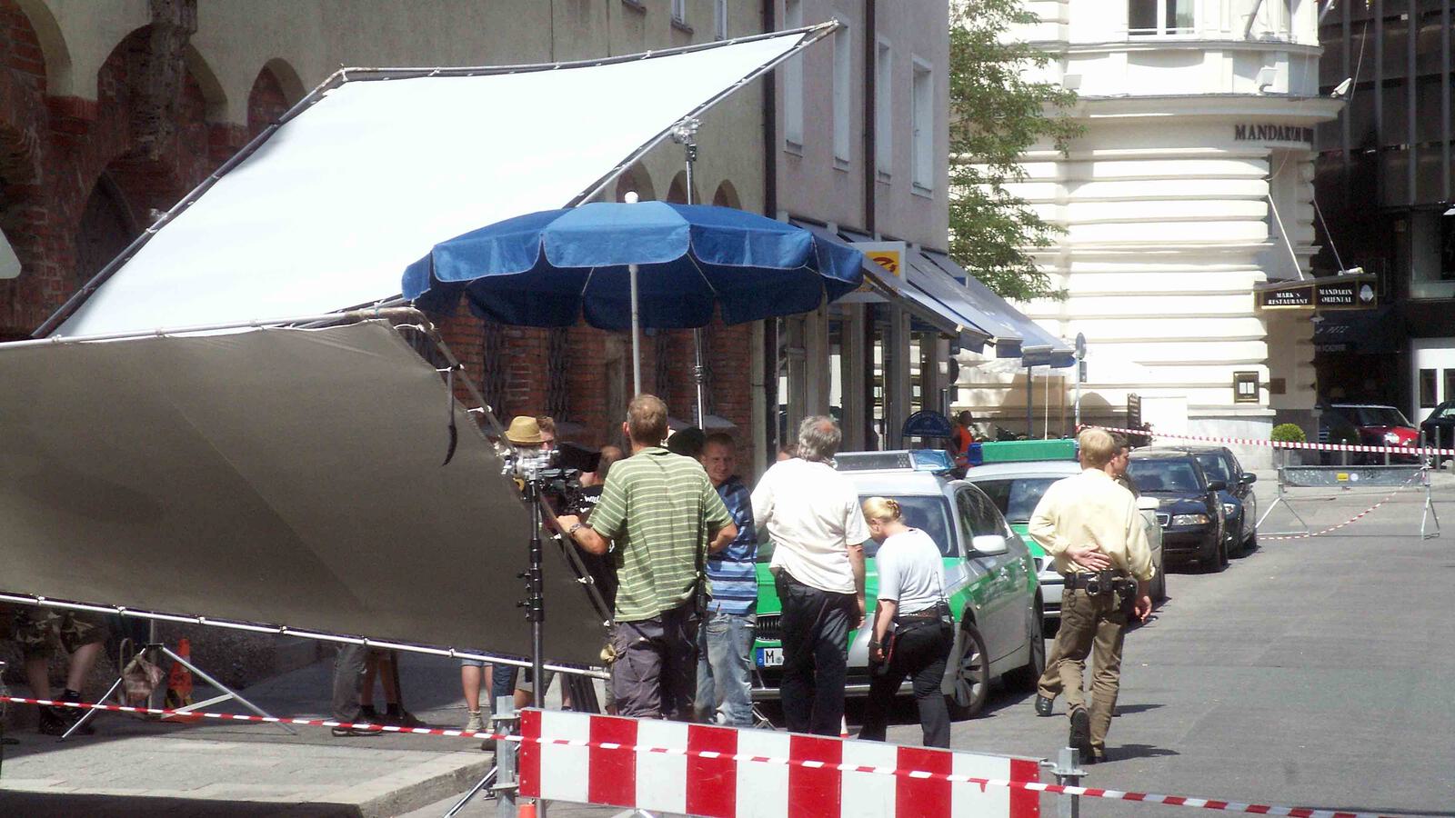 Dreharbeiten zu Kriminalserie