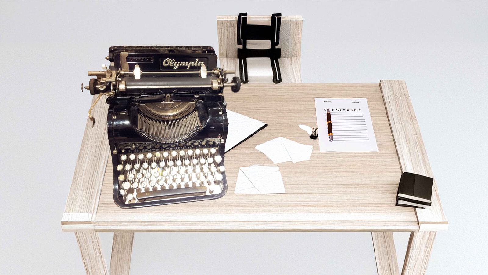 Tasten einer Schreibmaschine