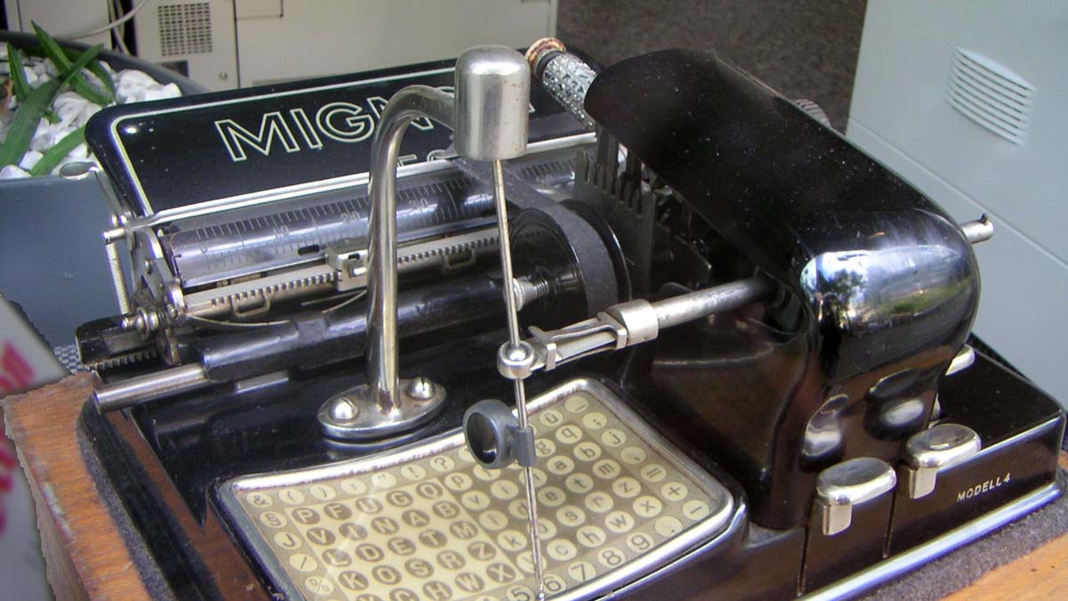 Alte mechanische Schreibmaschine
