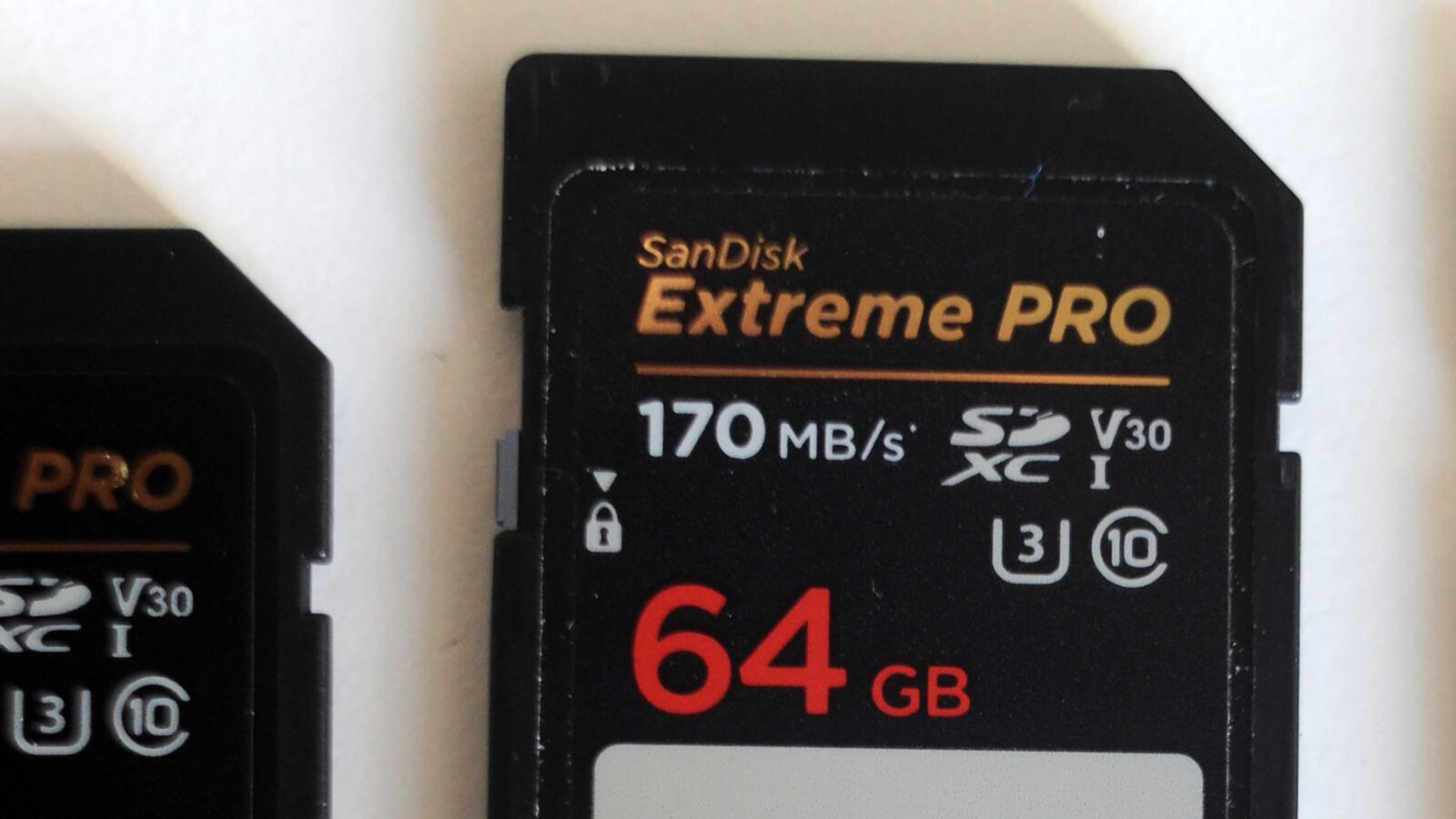 Beschriftung SD karte