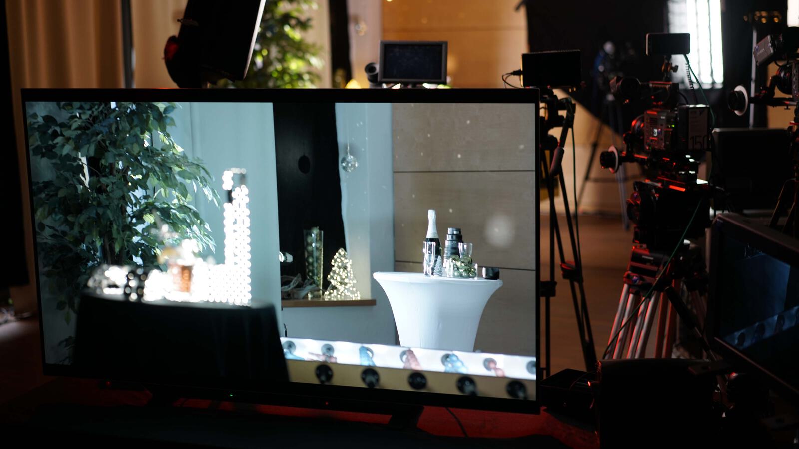 Display mit Herbstlandschaft