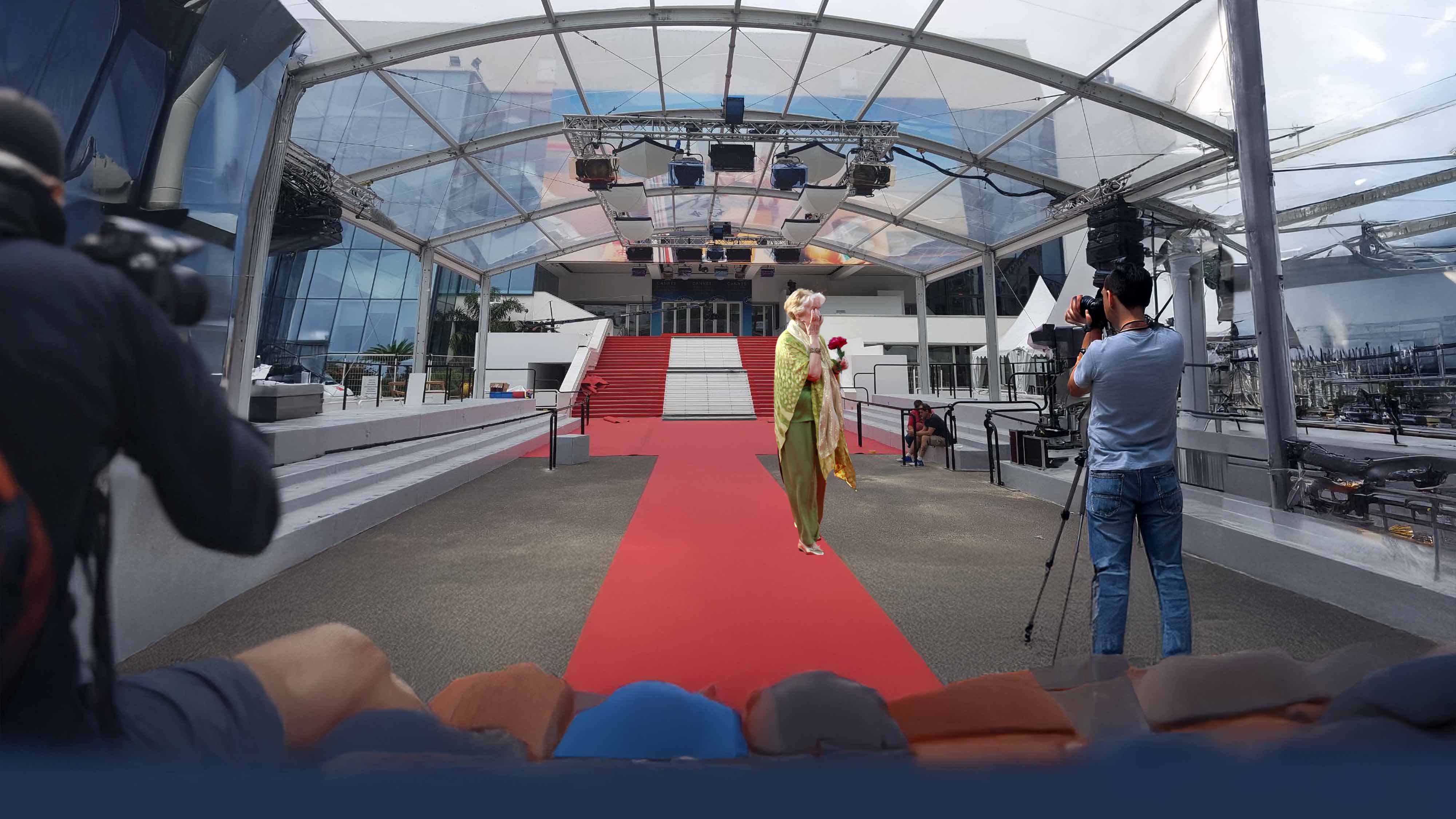 Bild vor dem Palais de Festival