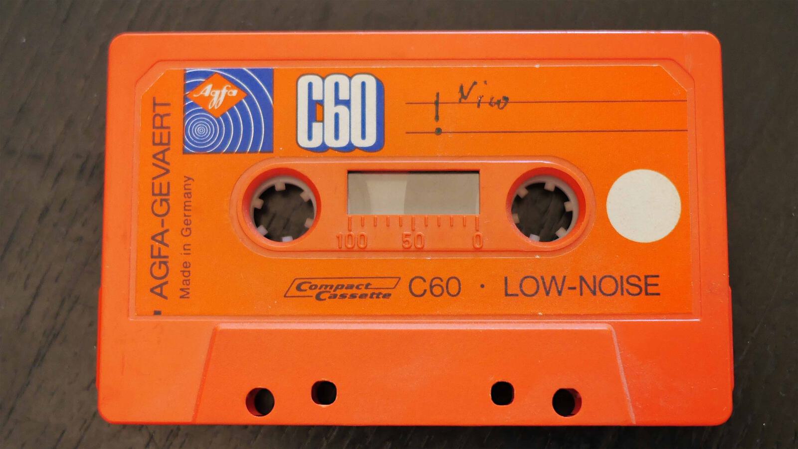 Orange Compact Cassette