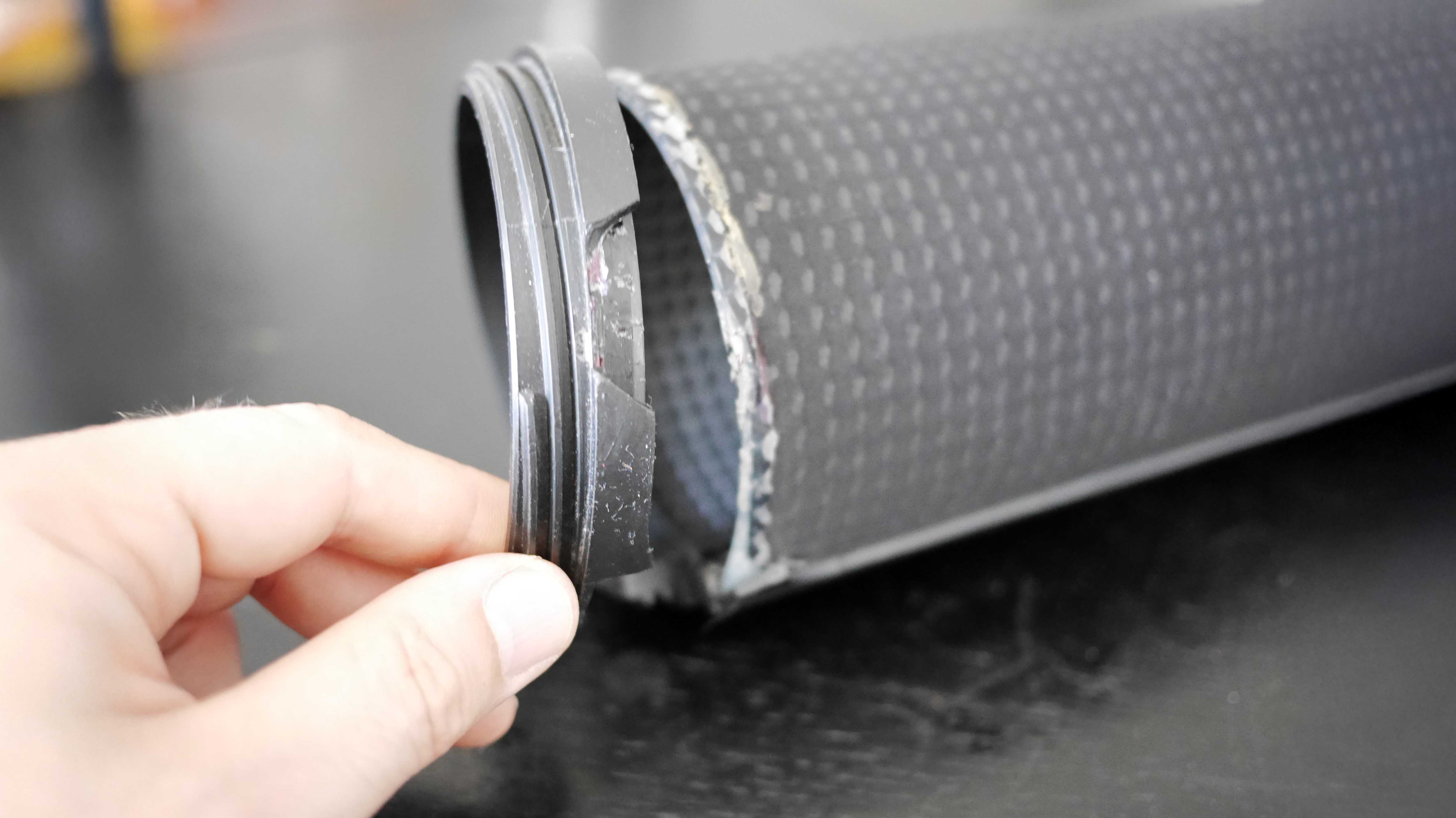 Korbwindschutz wird repariert