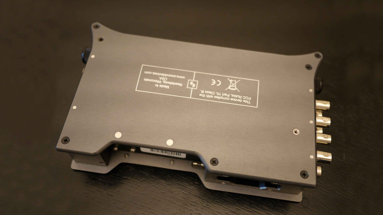 Unterseite des Rekorders